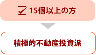 15個以上の方 積極的不動産投資派